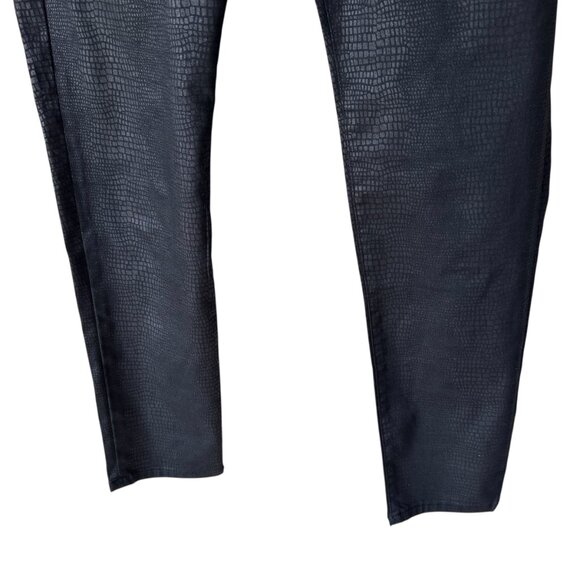 Bevy FLOG Shely Black Snake Print Pant Women's 27 Pull On Elastic Slim Comfort - Picture 14 of 16